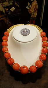 Mindy Grutman Jewelry • Coral and Gold Horn of Plenty