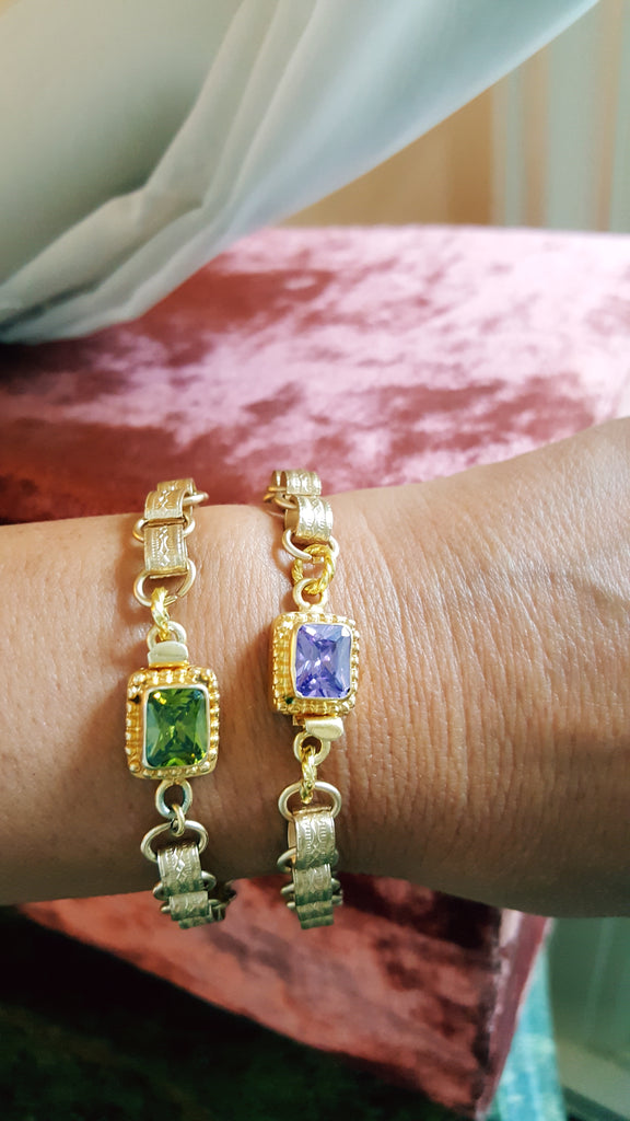 Tutti Satin Gold Bracelet with Quartz Single Wrap – Mindy Grutman Jewelry
